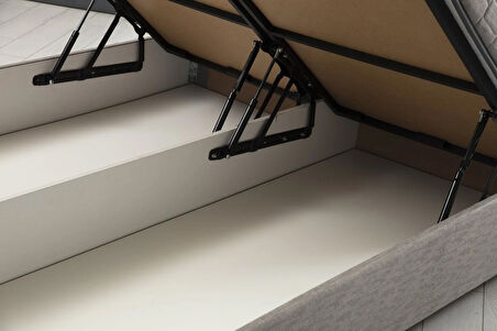 Motya Baza Başlık Seti - Açık Gri 90x190