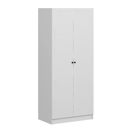 Minar Kale 2 Mebran Panjur Kapaklı Dolap Beyaz/Beyaz 210CM
