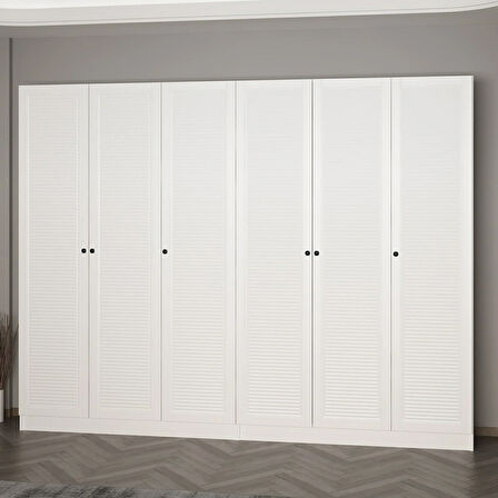 Minar Kale 210 Cm 6 Kapaklı 2B Raf Portmanto Byz Mbr Panjur Byz