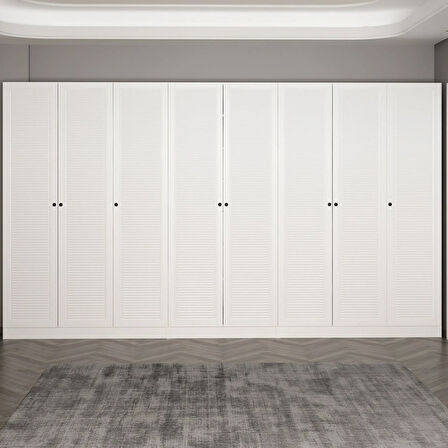 Minar Kale 210 Cm 8 Kapaklı 4B Raf Portmanto Byz Mbr Panjur Byz