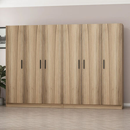 Minar Kale 6 Kapaklı 4 Ç Dolap Dore 190CM