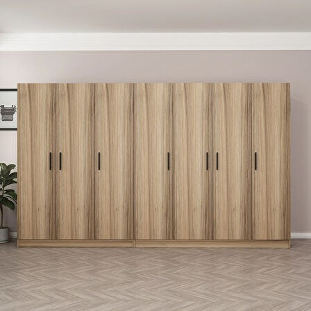 Minar Kale 7 Kapaklı 4 Ç Dolap Dore 190CM