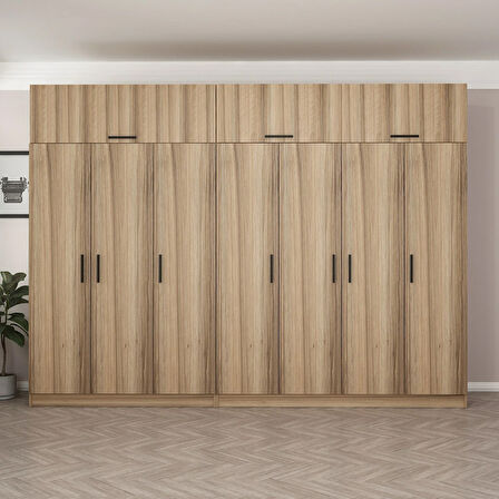 Minar Kale 7 Kapaklı 4 Ç Dolap Ve Yüklük Dore 235CM