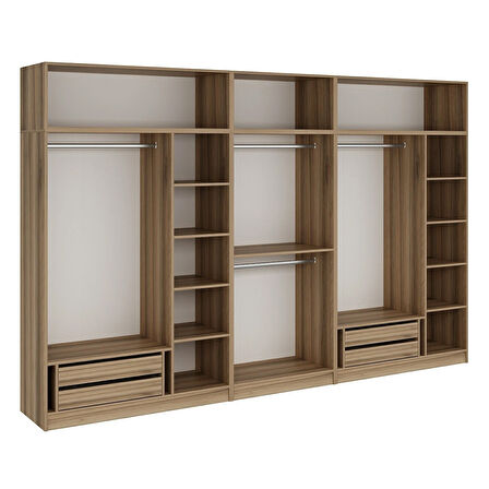 Minar Kale 8 Kapaklı 4 Ç Dolap Ve Yüklük Dore Antrasit 235CM