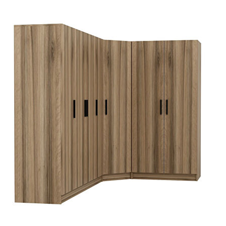 Minar Kale 7 Kapaklı 2 Ç Köşe Dolap Dore 190CM