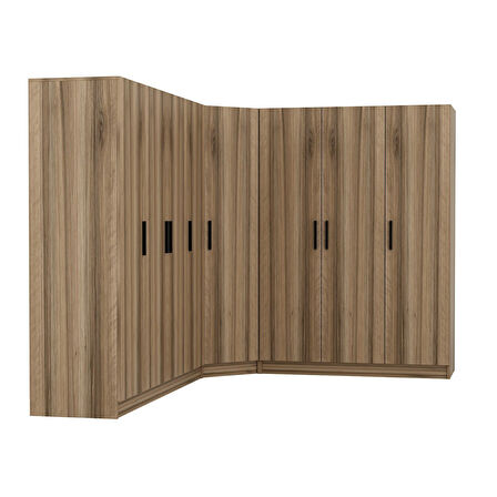 Minar Kale 8 Kapaklı 4 Ç Köşe Dolap Dore 190CM