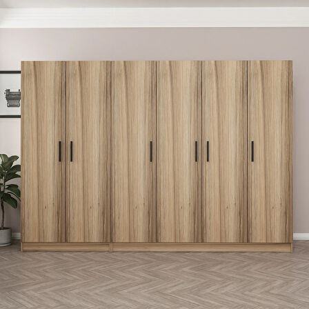 Minar Kale 6 Kapaklı 2 Ç Dolap Dore 210CM