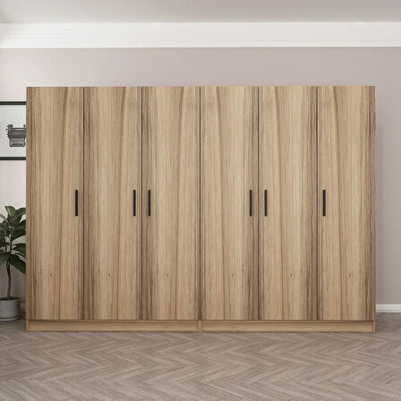 Minar Kale 6 Kapaklı 4 Ç Dolap Dore 210CM