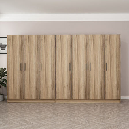 Minar Kale 7 Kapaklı 4 Ç Dolap Dore 210CM