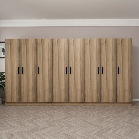 Minar Kale 8 Kapaklı 4 Ç Dolap Dore 210CM