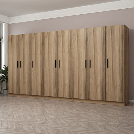 Minar Kale 8 Kapaklı 4 Ç Dolap Dore 210CM