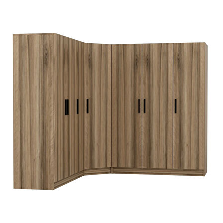 Minar Kale 7 Kapaklı 4 Ç Köşe Dolap Dore 210CM