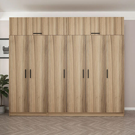 Minar Kale 6 Kapaklı 2 Ç Dolap Ve Yüklük Dore 255CM