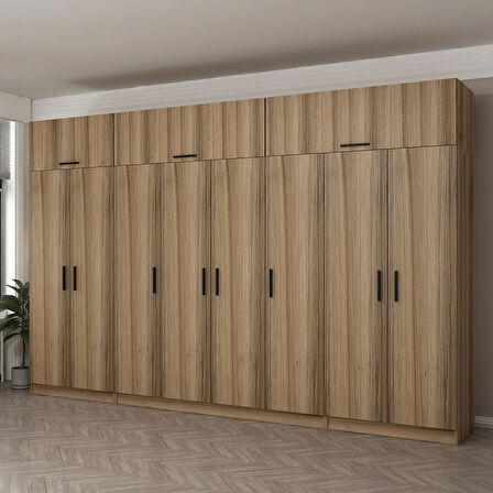 Minar Kale 8 Kapaklı 2 Ç Dolap Ve Yüklük Dore 255CM