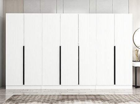 Kale Plus 7 Mebran Kapaklı 2Ç Dolap Beyaz Mebran 210CM