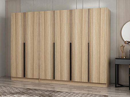 Kale Plus 6 Kapaklı 2Ç Dolap Dore Plus Dore 210CM