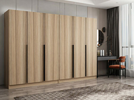 Kale Plus 6 Kapaklı 4Ç Dolap Dore Plus Dore 210CM