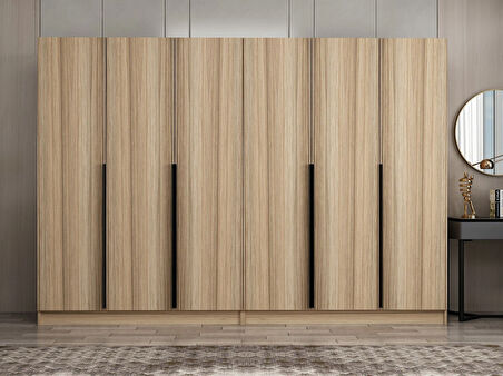 Kale Plus 6 Kapaklı 4Ç Dolap Dore Plus Dore 210CM