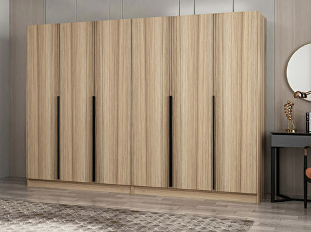 Kale Plus 6 Kapaklı 4Ç Dolap Dore Plus Dore 210CM