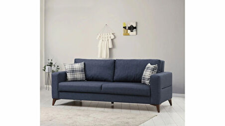 Kristal 3'lü Koltuk Lacivert