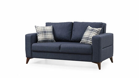 Kristal 2'li Koltuk Lacivert