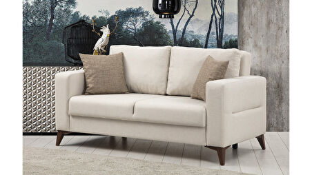 Kristal 2'li Koltuk Bej