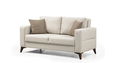 Kristal 2'li Koltuk Bej