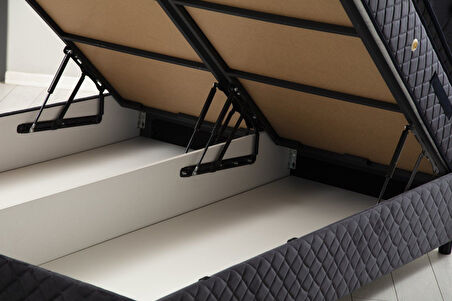 Vassi Baza Başlık Seti - Antrasit 150x200