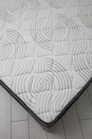 Vitalia Gizli Pedli Yatak Açık Gri 150x200