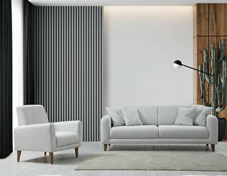 Sare 3+1 Berjer Koltuk Takım Ares Beyaz