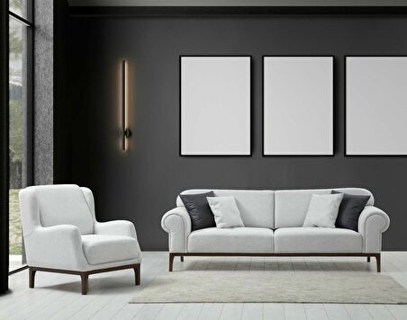 London 3+1 Berjer Koltuk Takımı Ares Beyaz