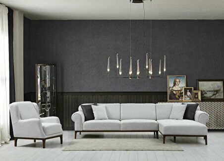 London Köşe  Takım+ Berjer Ares Beyaz