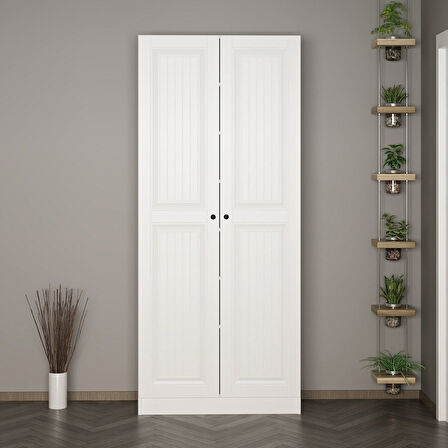 Minar Kale 210 Cm 2 Kapaklı 2B Raf Portmanto Byz Mbr İlkbahar Byz