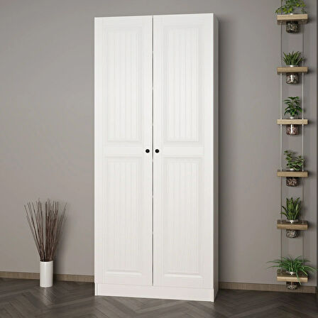 Minar Kale 210 Cm 2 Kapaklı 2B Raf Portmanto Byz Mbr İlkbahar Byz