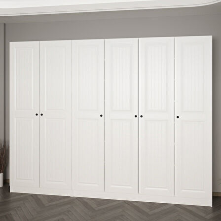 Minar Kale 210 Cm 6 Kapaklı 4B Raf Portmanto Byz Mbr İlkbahar Byz