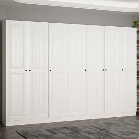 Minar Kale 210 Cm 7 Kapaklı 3B Raf Portmanto Byz Mbr İlkbahar Byz