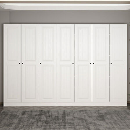 Minar Kale 210 Cm 7 Kapaklı 3B Raf Portmanto Byz Mbr İlkbahar Byz