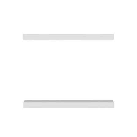 Minar Gizli Tutuculu 2'li Duvar Rafı 60 cm - M.Beyaz