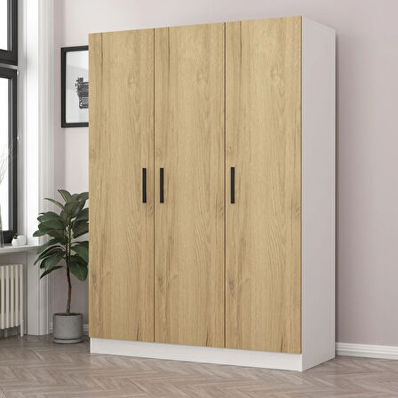 Kale 3 Kapaklı 2Ç Dolap -  Ceviz 190CM