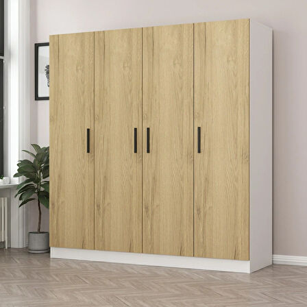 Kale 4 Kapaklı 2Ç Dolap - Pera Ceviz 190CM