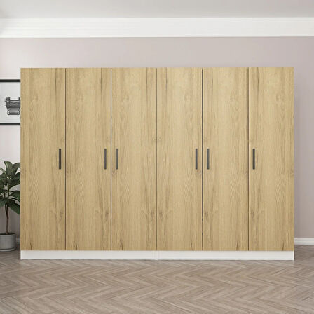 Kale 6 Kapaklı 4Ç Dolap - Pera Ceviz 190CM