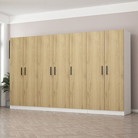 Kale 7 Kapaklı 2Ç Dolap - Pera Ceviz 190CM