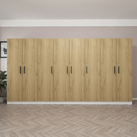 Kale 8 Kapaklı 2Ç Dolap - Pera Ceviz 190CM