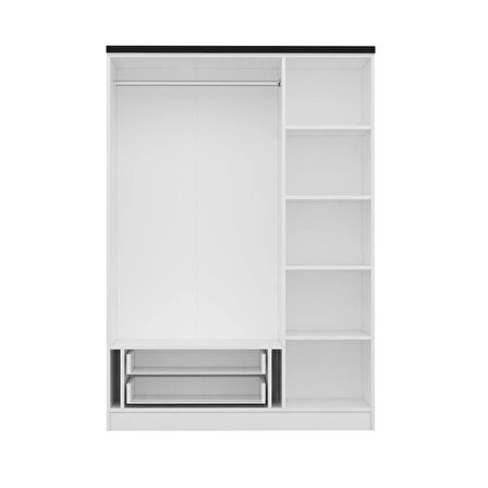 Kale Plus 3 Kapak 2 Çekmece Zincir Dolap - Beyaz 190CM