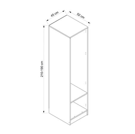 Kale 1'li Gövde Modül Askılıklı Dore 210