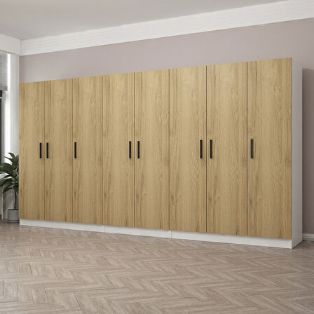 Kale 8 Kapaklı 4Ç Dolap - Pera Ceviz 210CM