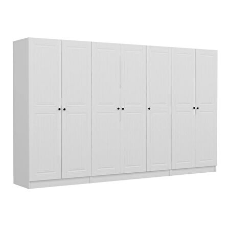 Kale 7 Mebran Kapaklı 2Ç Dolap - Beyaz 190CM