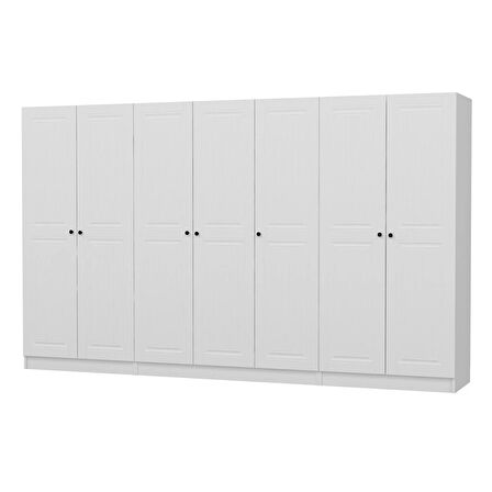 Kale 7 Mebran Kapaklı 2Ç Dolap - Beyaz 190CM