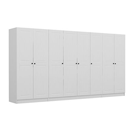 Kale 8 Mebran Kapaklı 2Ç Dolap - Beyaz 190CM