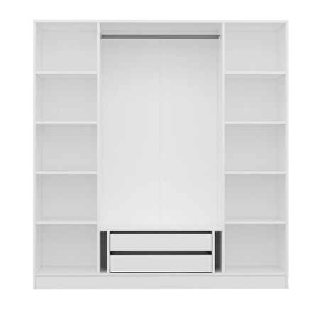 Minar Kale 180cm Giyinme Dolabı Beyaz - 210CM